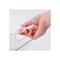 mDesign Plastic Office Storage Organizer Bin with Handles, 4 Pack, Clear
